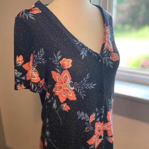 NWOT Asos floral blouse short sleeve size 2 - Picture 4 of 8